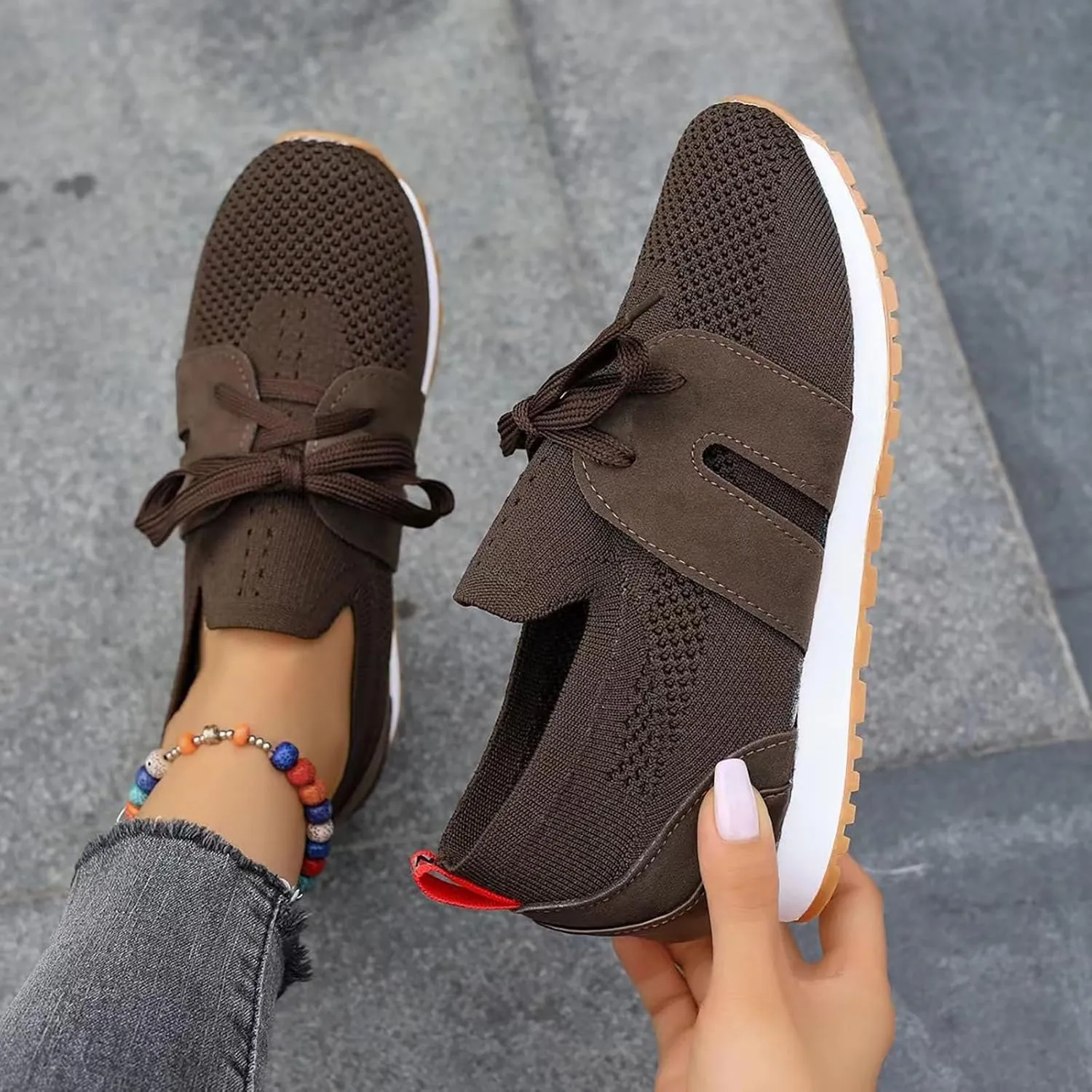 Arch Support Orthopedic Sneakers for Women Non Slip Cushion Fashion Running Tennis Shoes Versatile Dress Shoe