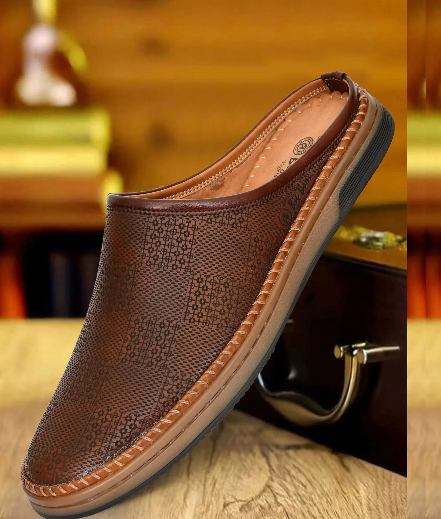 Big Boon Men's Casual Backless Slip-On Shoes, Mule Style