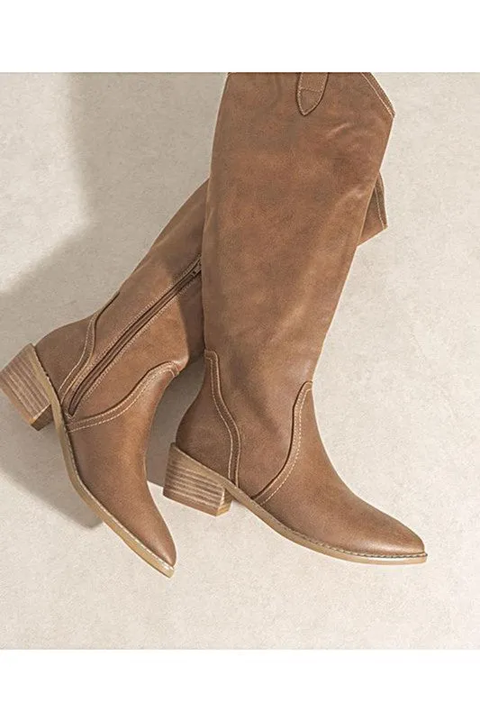 Charlee Knee High Heeled Boots