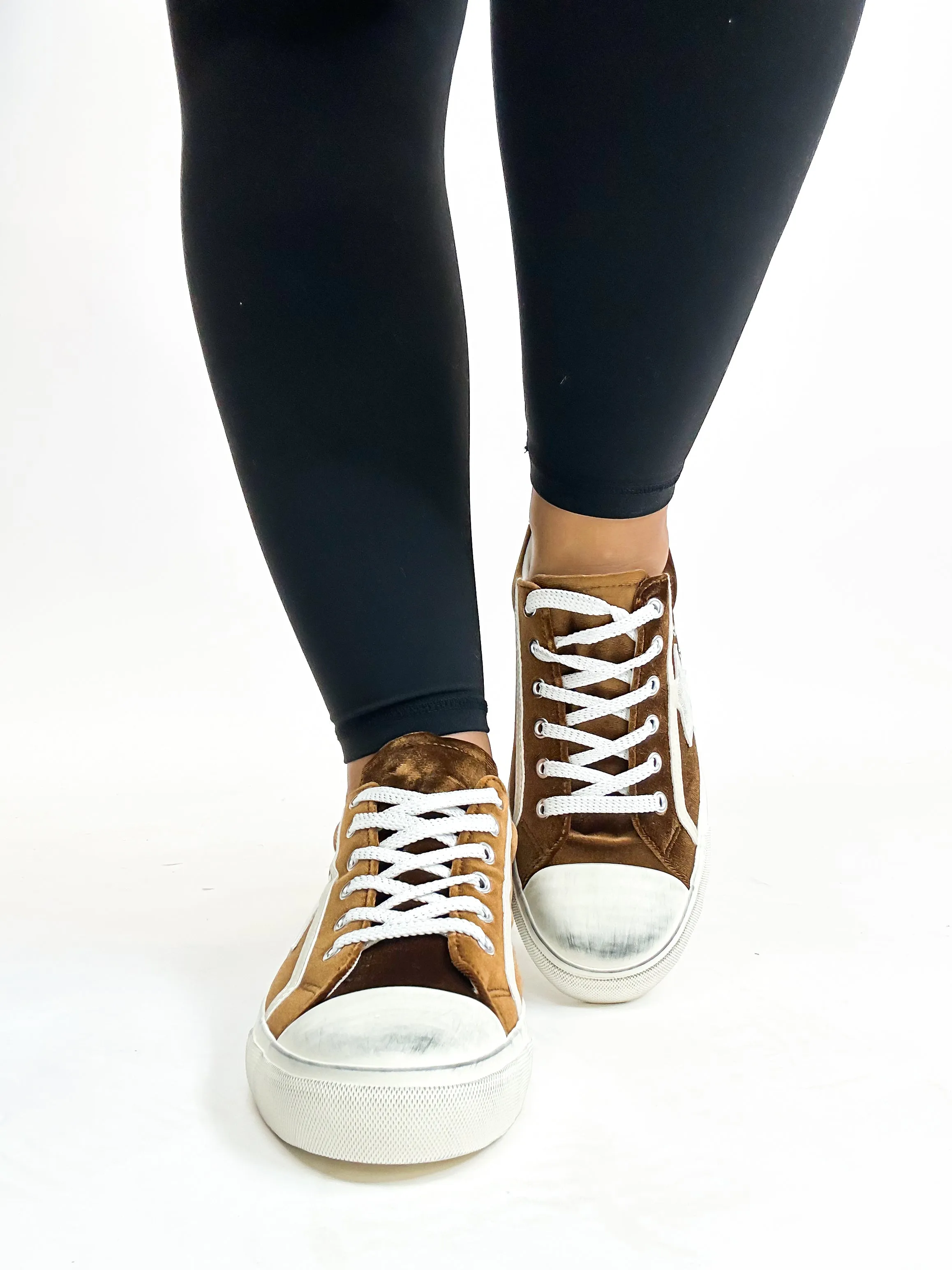 Corky's Cinnamon Velvet Big Dipper Sneakers FINAL SALE