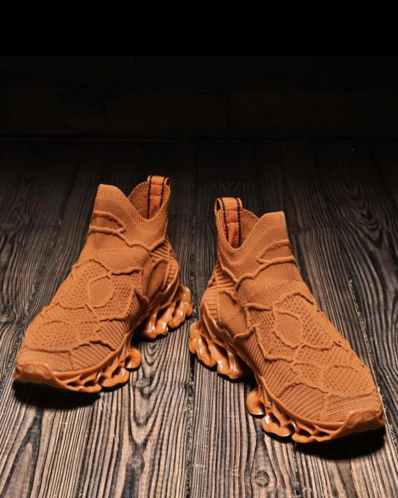 Cyberpunk Casual Woven Performance Sneakers