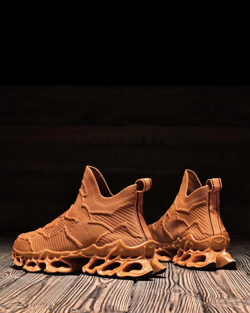 Cyberpunk Casual Woven Performance Sneakers