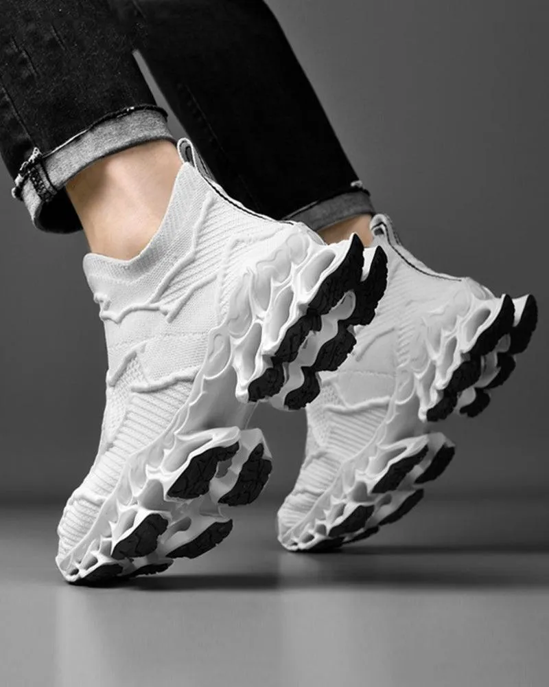 Cyberpunk Casual Woven Performance Sneakers