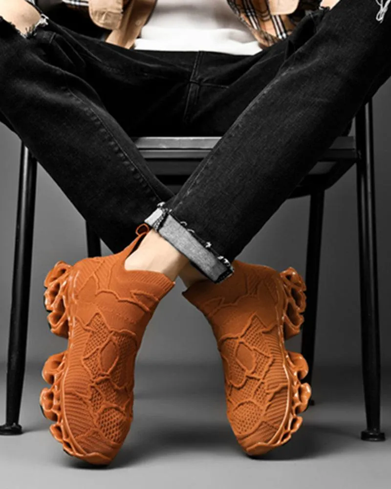 Cyberpunk Casual Woven Performance Sneakers