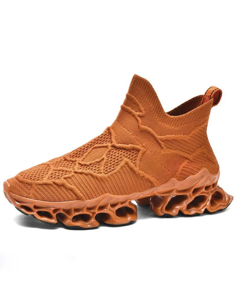 Cyberpunk Casual Woven Performance Sneakers