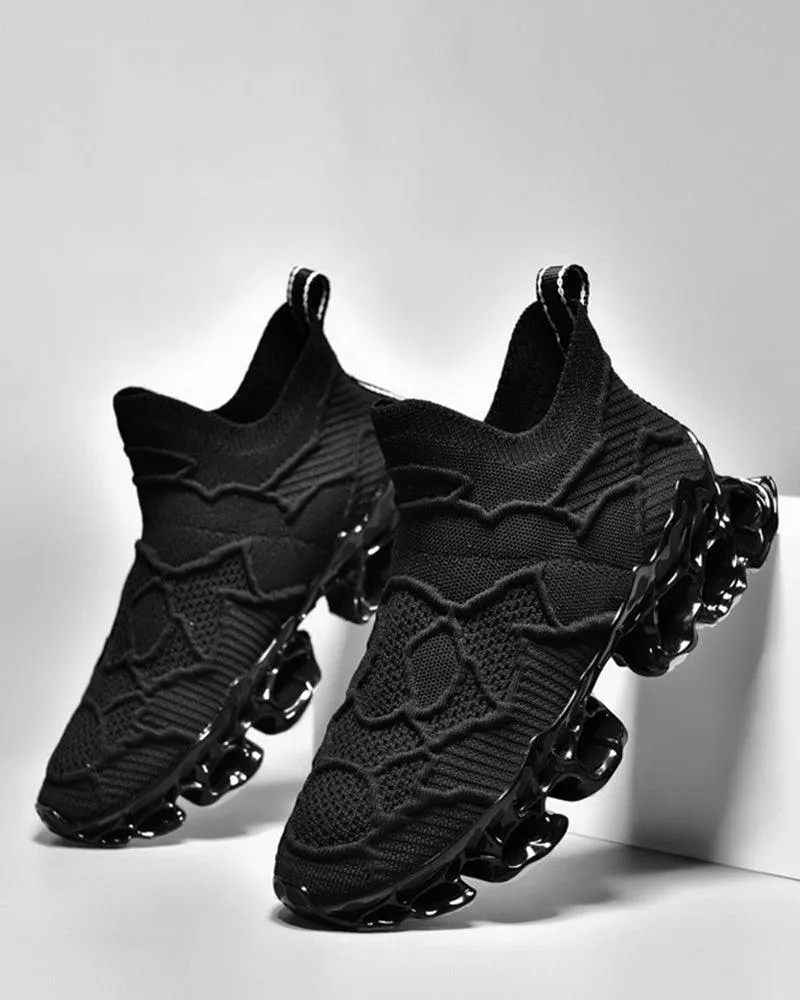 Cyberpunk Casual Woven Performance Sneakers