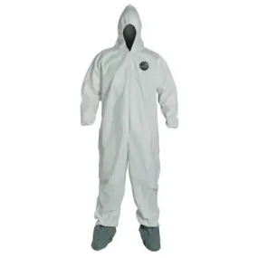 DuPont™ ProShield NexGen Coveralls with Attached Hood and Boots, White, X-Large, NG122S-XL