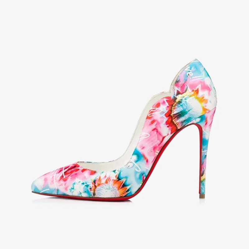 Elegant Multicolor Calf Leather Pump