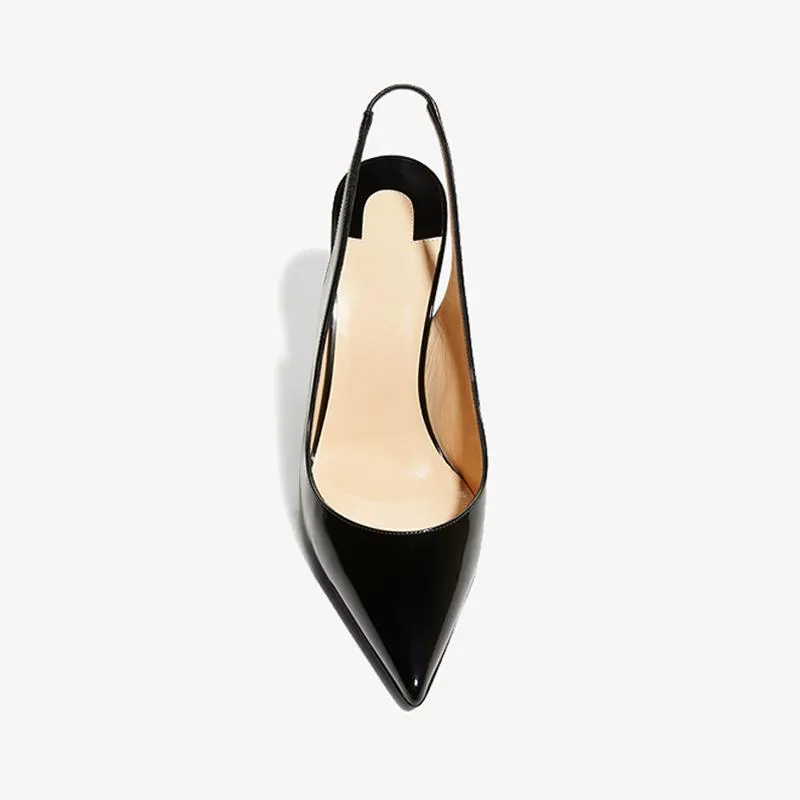 Elegant Patent Calf Leather Pump