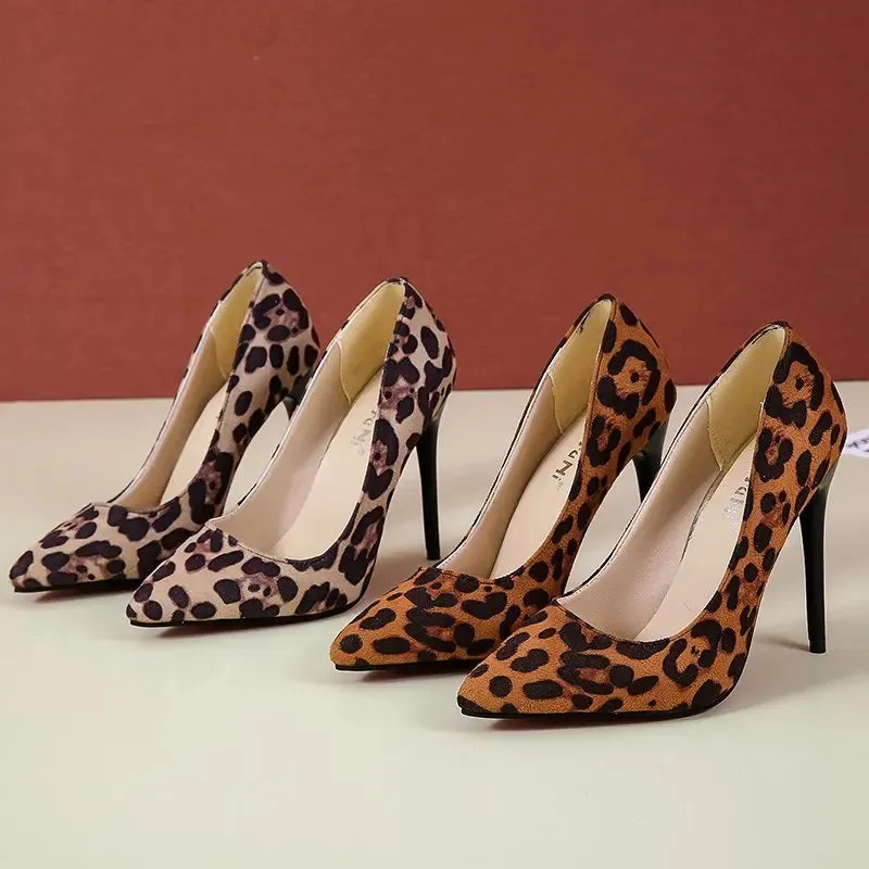 Elegant Sweet 8cm High Heel Platform Pointed Toe Office Pumps High Heel