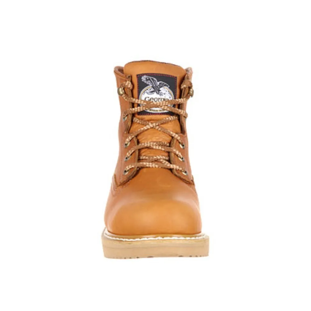 Georgia Boot Wedge Men's Steel Toe Work Boots G6342 In Gold
