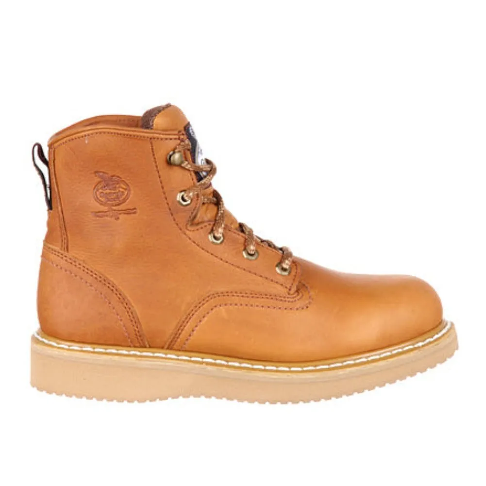 Georgia Boot Wedge Men's Steel Toe Work Boots G6342 In Gold