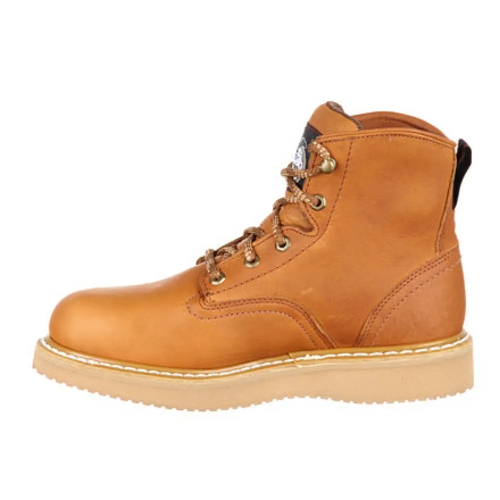 Georgia Boot Wedge Men's Steel Toe Work Boots G6342 In Gold