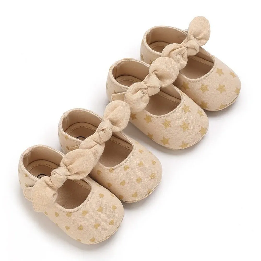 Girls Soft Comfortable Cotton Shoes With Rubber Sole