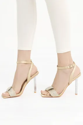 GOLDEN GALA CRYSTAL SANDALS-GOLD