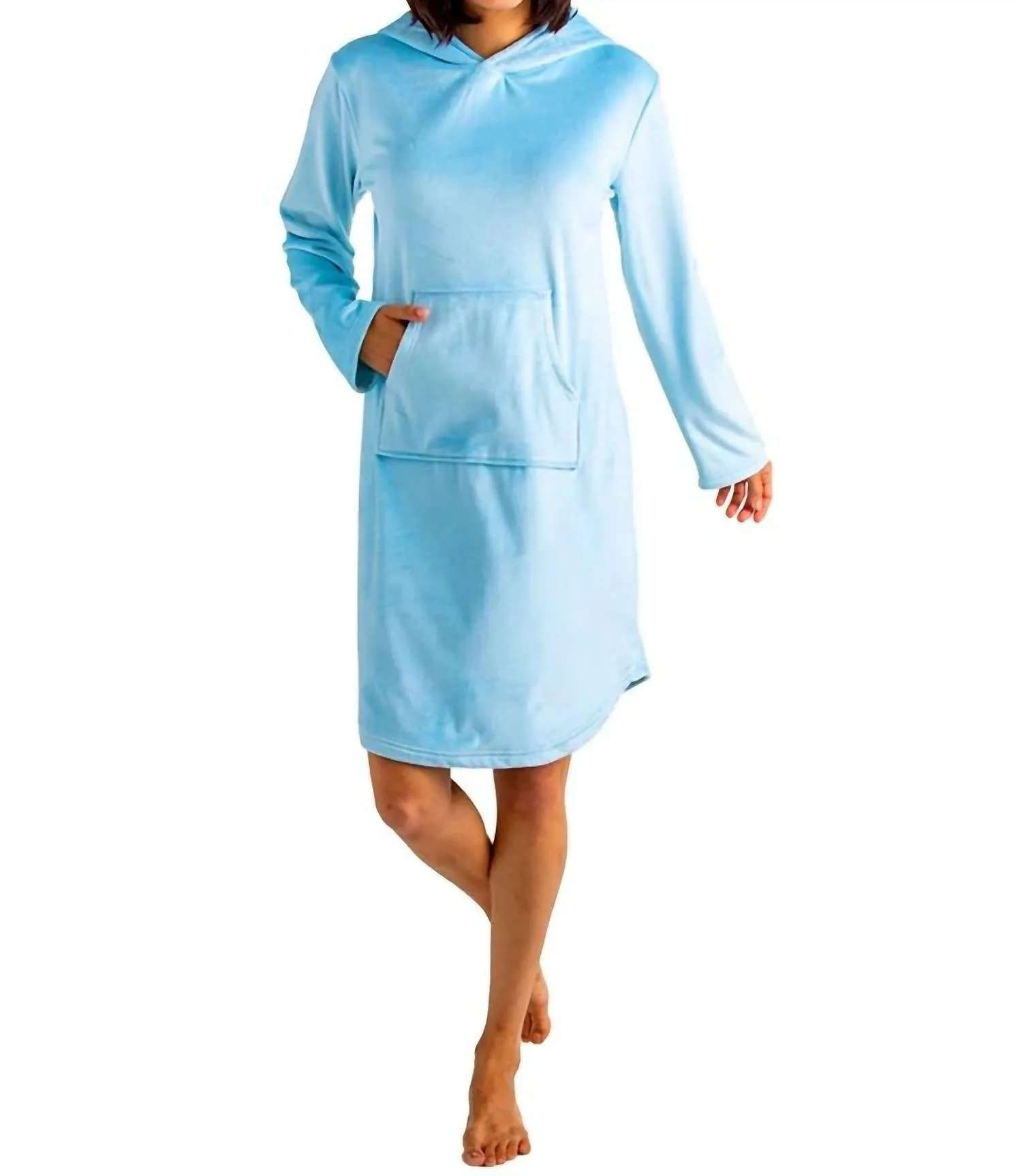 Hooded Snuggle Lounger in Light Blue