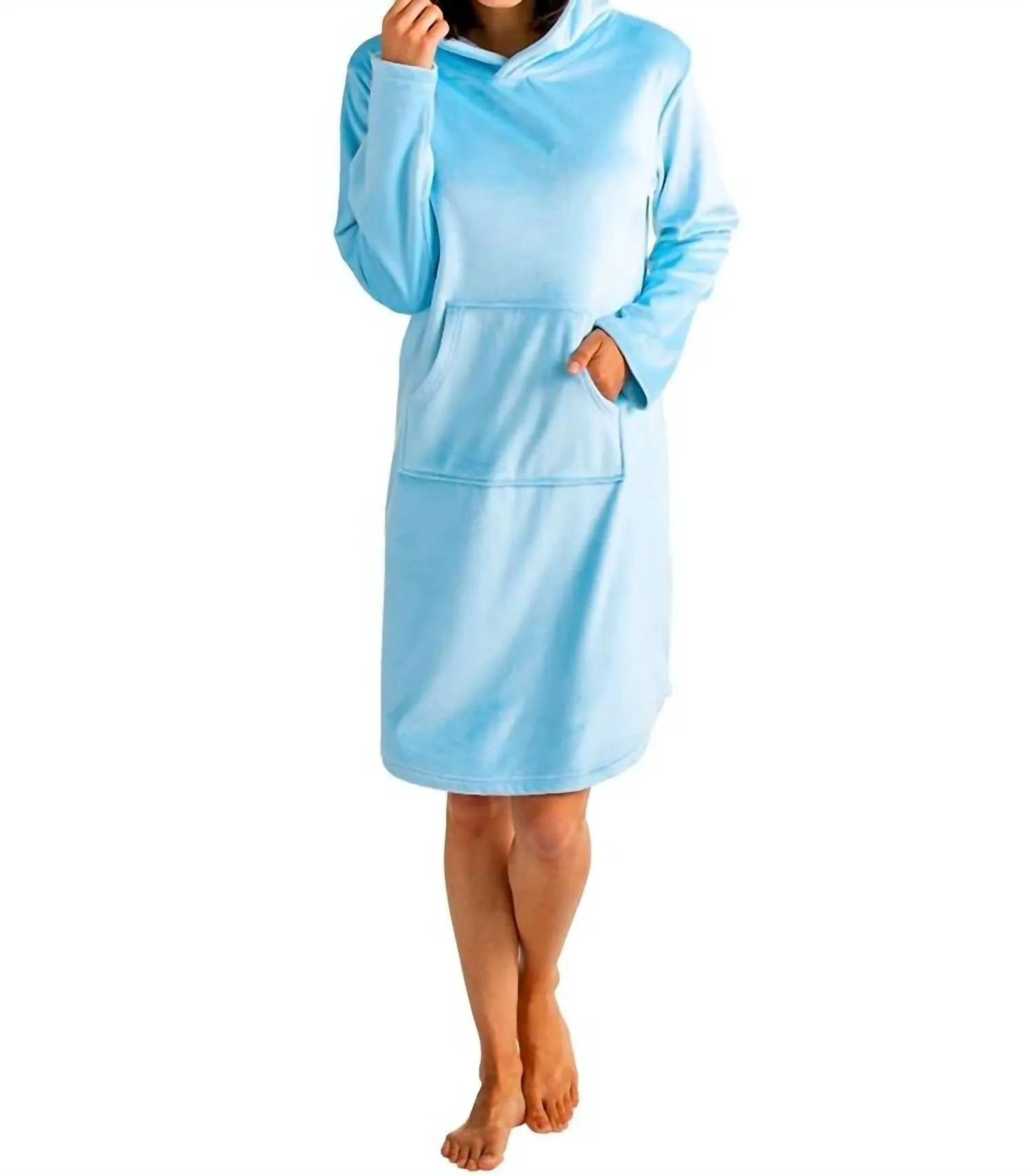 Hooded Snuggle Lounger in Light Blue