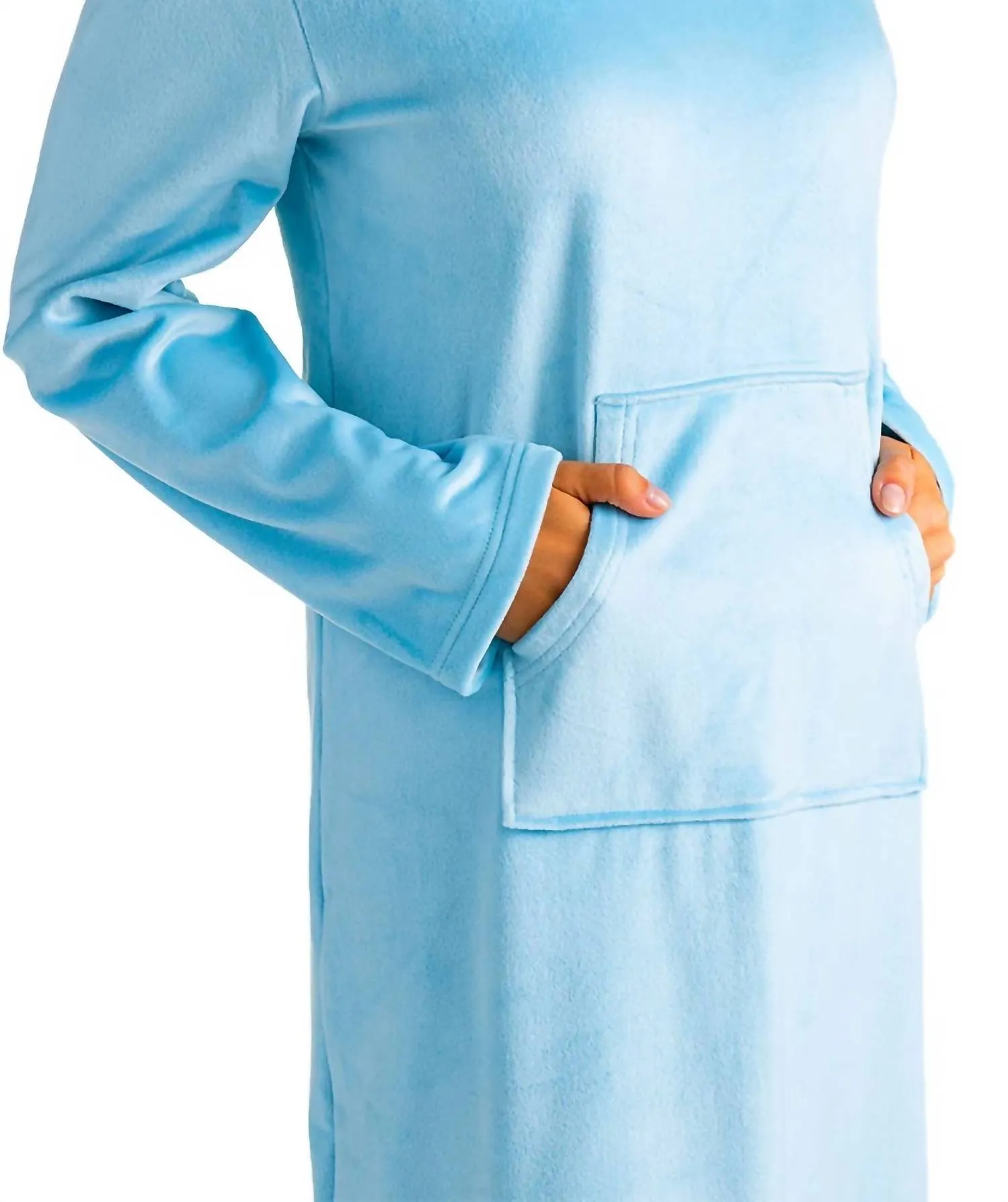 Hooded Snuggle Lounger in Light Blue