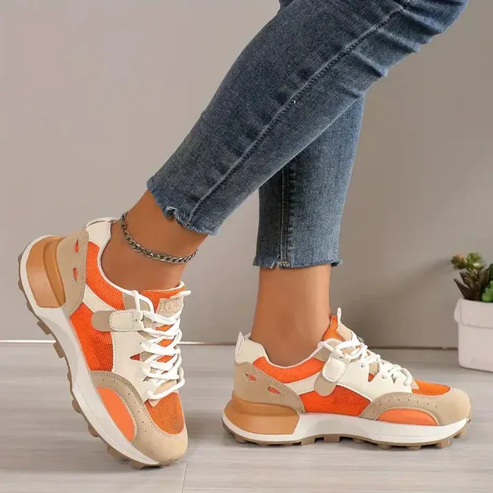 Ivyshape | Casual Women's Color Block Sneakers