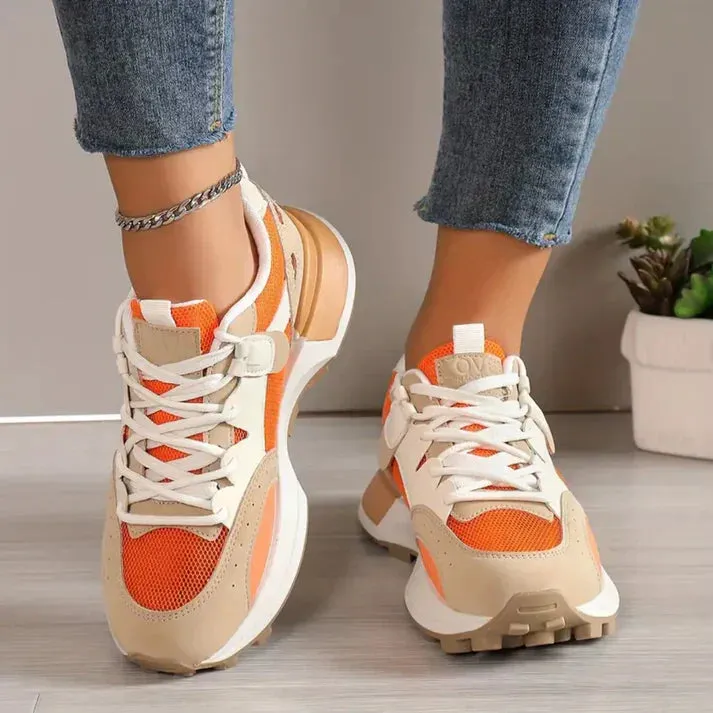 Ivyshape | Casual Women's Color Block Sneakers