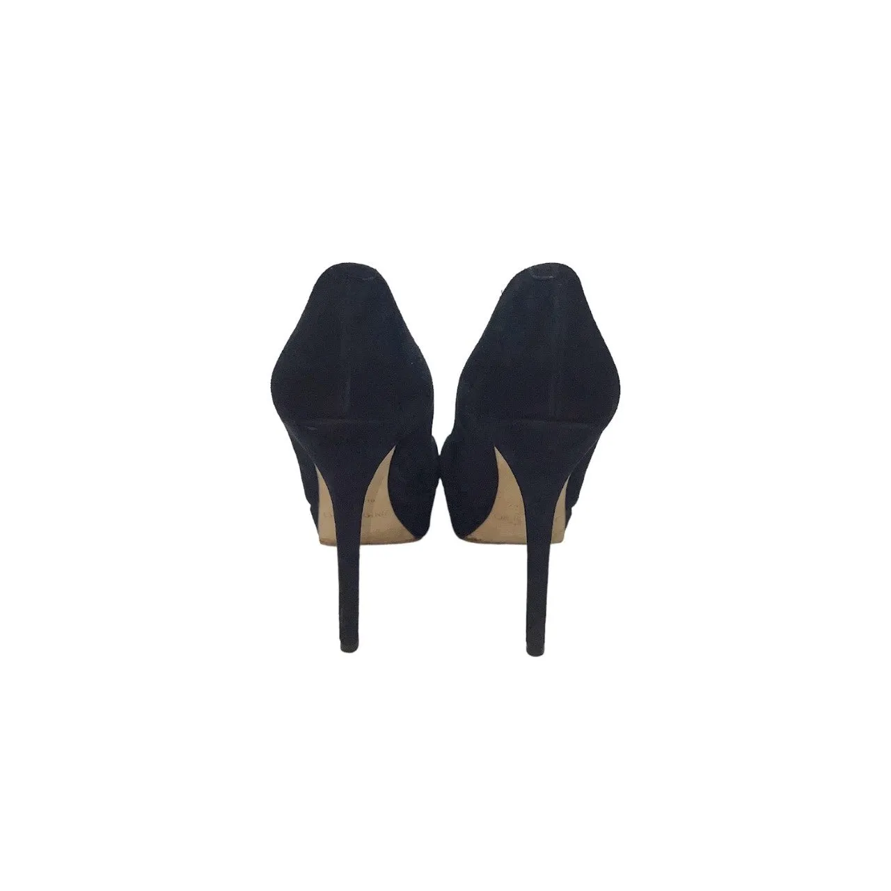 JIMMY CHOO Cosmic Navy Suede Platform Pumps - Sz. 36.5