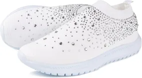 Lausiuoe Running Shoes For Women Arch Support Walking Comfort Light Weight Tennis Shoes Slip On Gym Fashion Sneakers