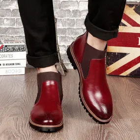Men’s Brock Leather Boots – Durable Vintage Martin Boots for Style & Comfort