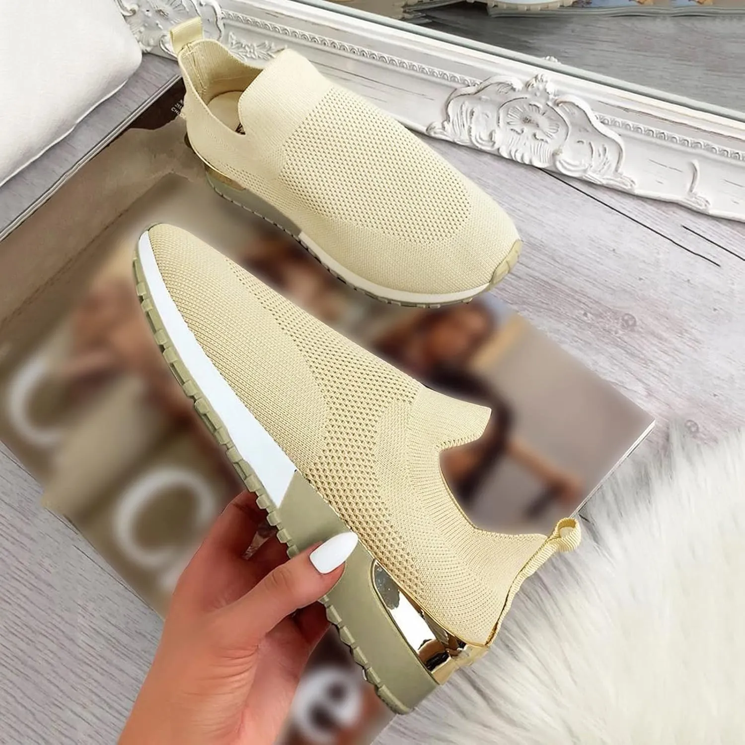 Men's Casual Dress Sneakers Womens Sneakers Wide Width Diabetic Shoes for Women Slip on Non Slip Low Top Casual Mens Loafers Dress Shoes Womens Sneakers