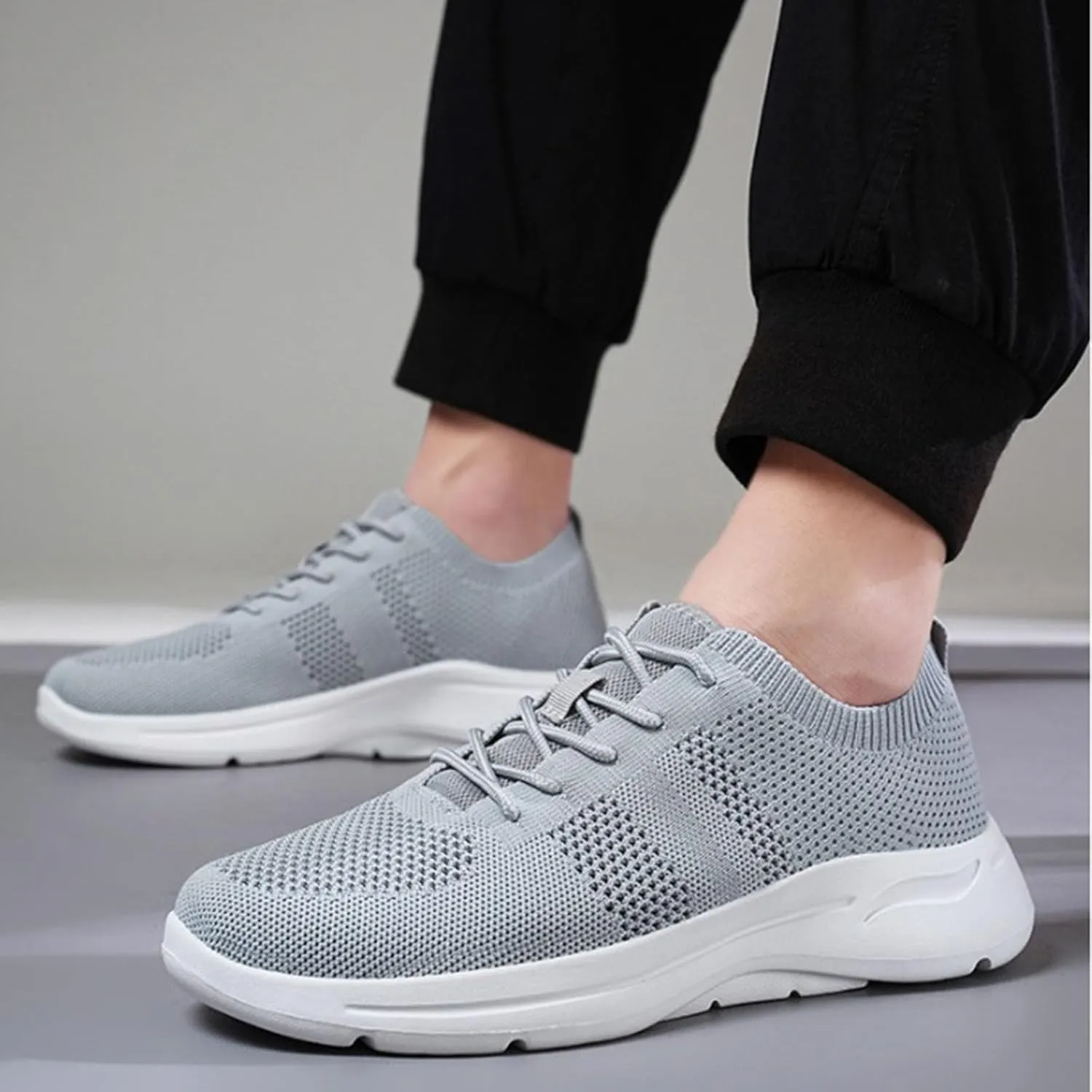 Mens Oxfords Lace-Up Lightweight Casual Walking Shoes Running Shoes for Women Mesh Woman Shoes Casual Chunky Sneakers Red Tennis Shoe Loafers Shoe