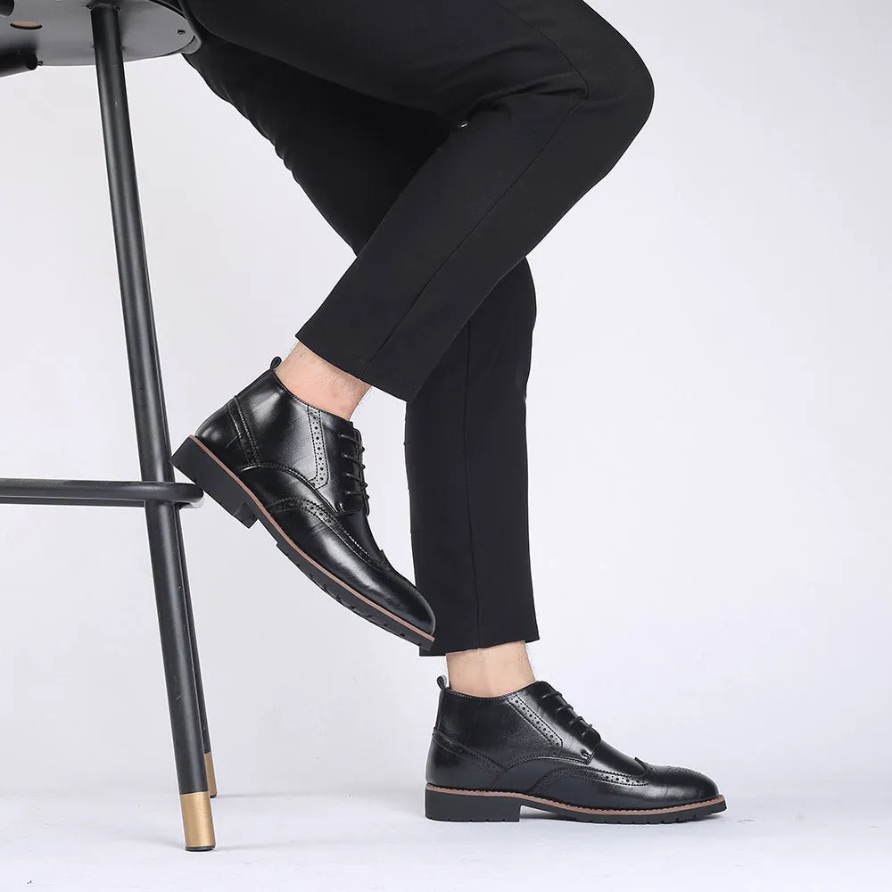 Men's Wingtip Brogue Casual Boots