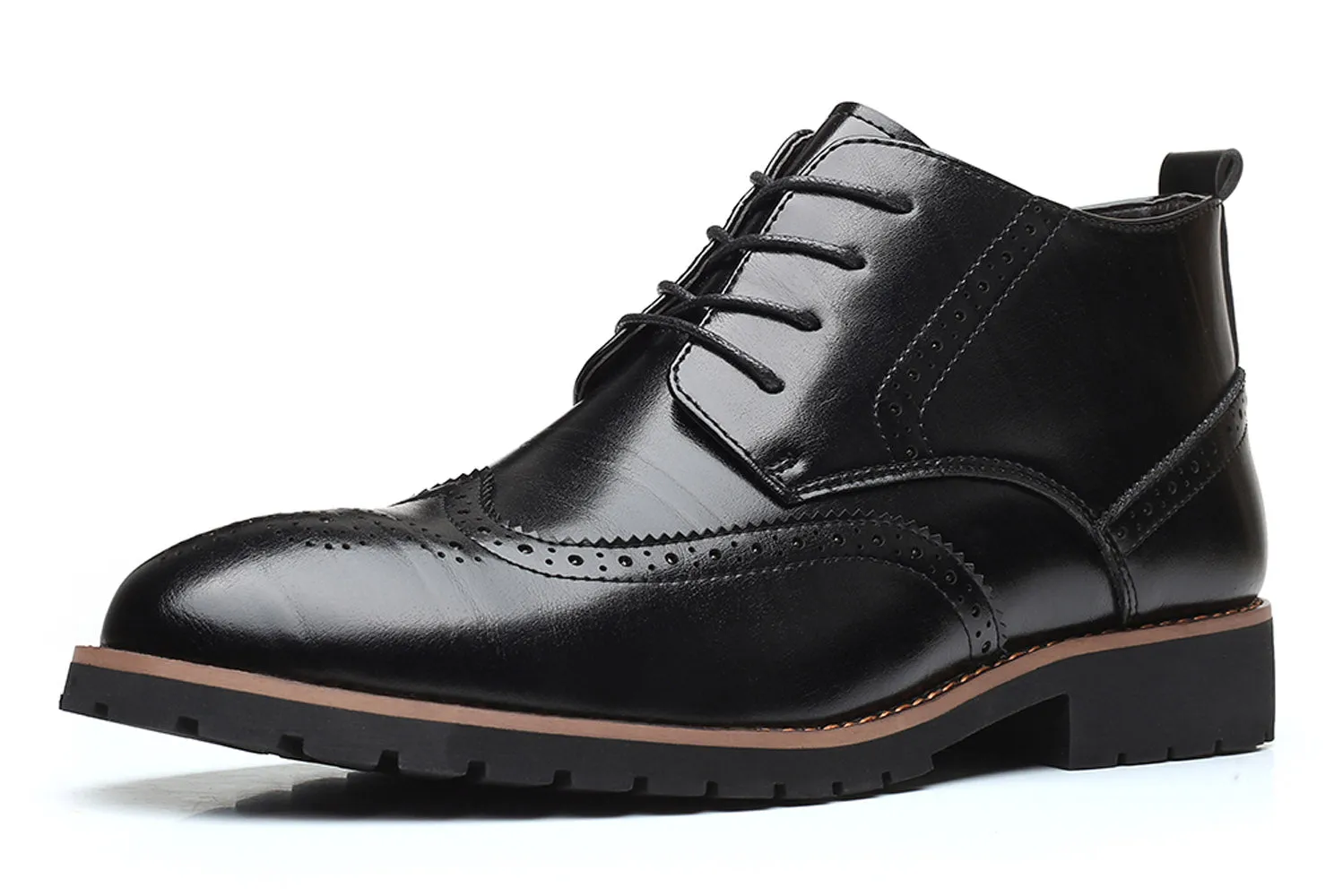Men's Wingtip Brogue Casual Boots