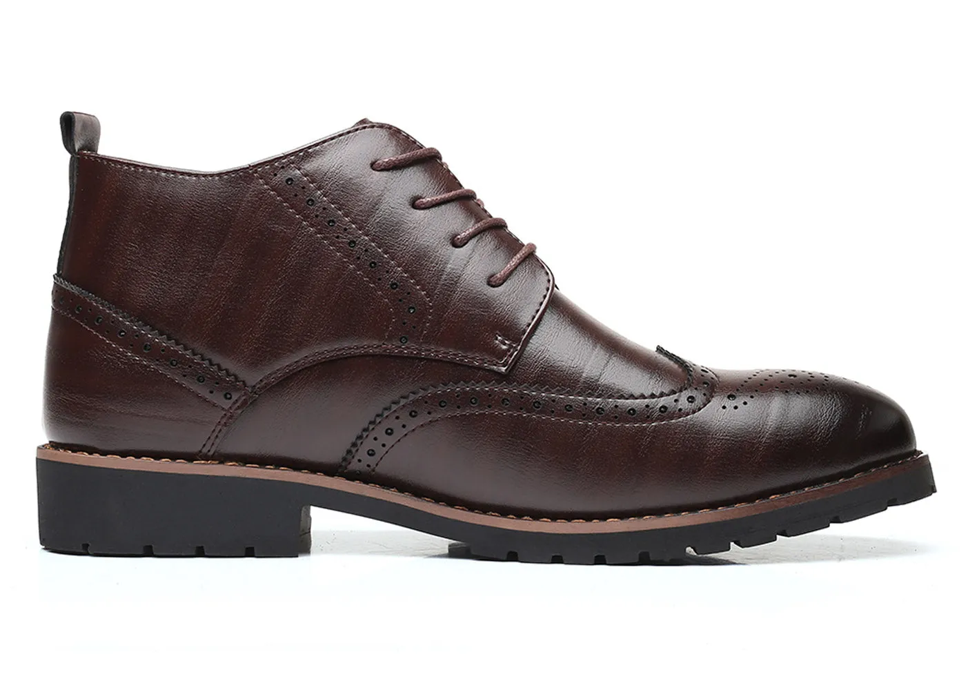 Men's Wingtip Brogue Casual Boots