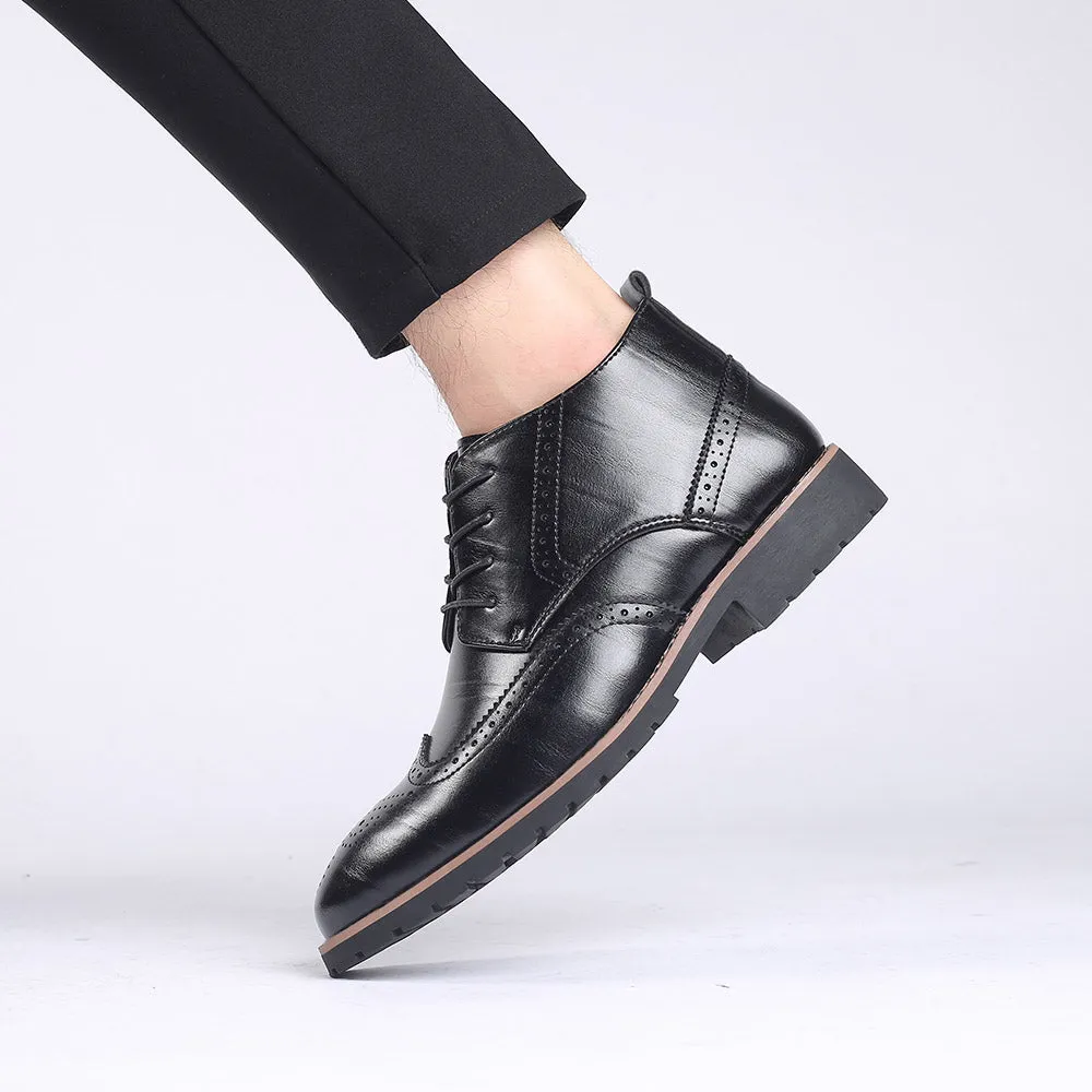 Men's Wingtip Brogue Casual Boots