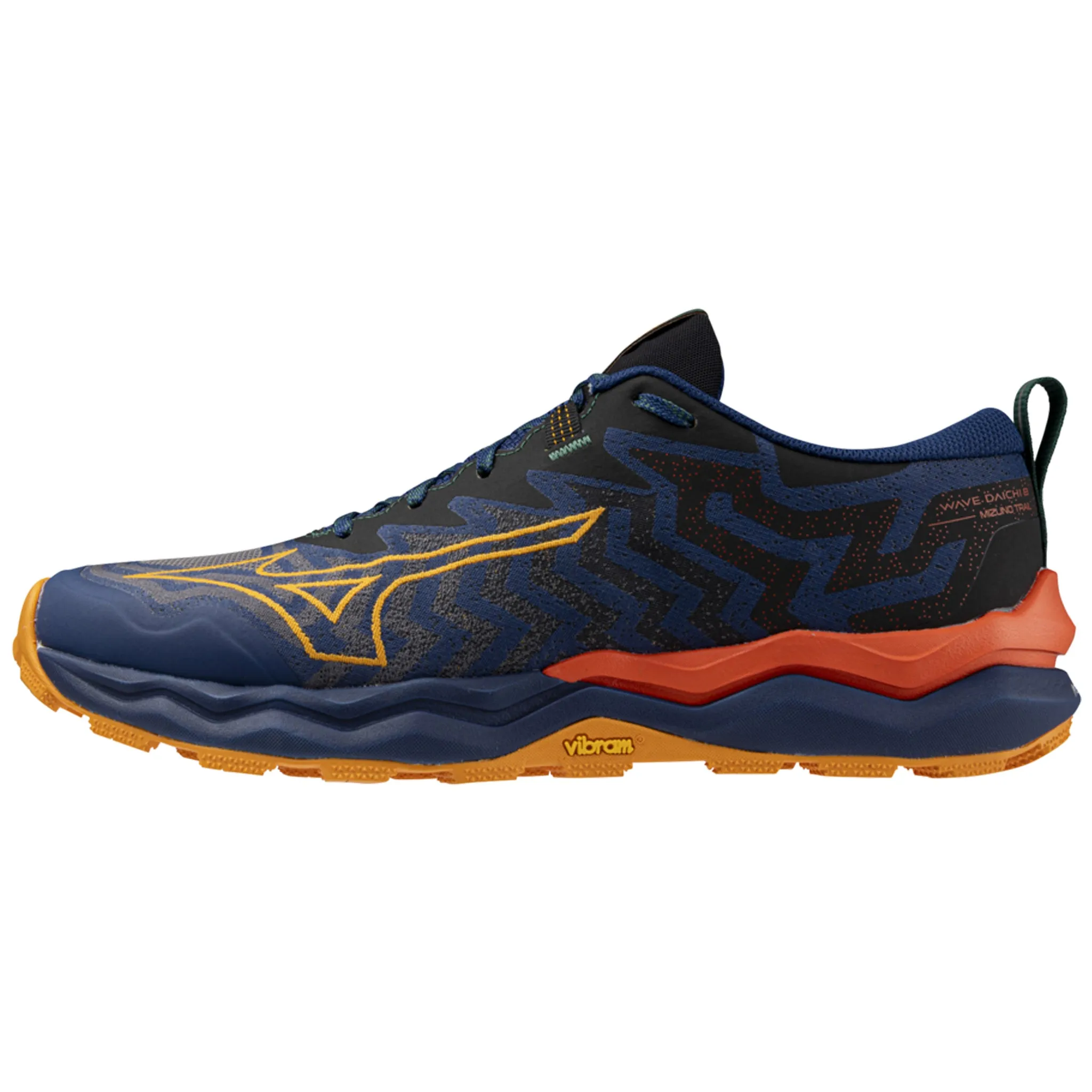 Mizuno Wave Daichi 8 Men's Estate Blue Apricot Spicy Orange