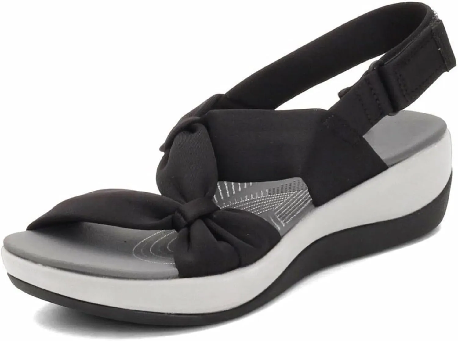 New Women Sandals Summer Breathable Beach Shoes Large Size Bow Knot Wedge Heels Sandals Fashion Womens Flip Flop