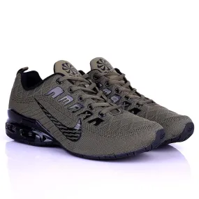 NK Joy Ride Zoom Green Sneaker With Solid Black Sole