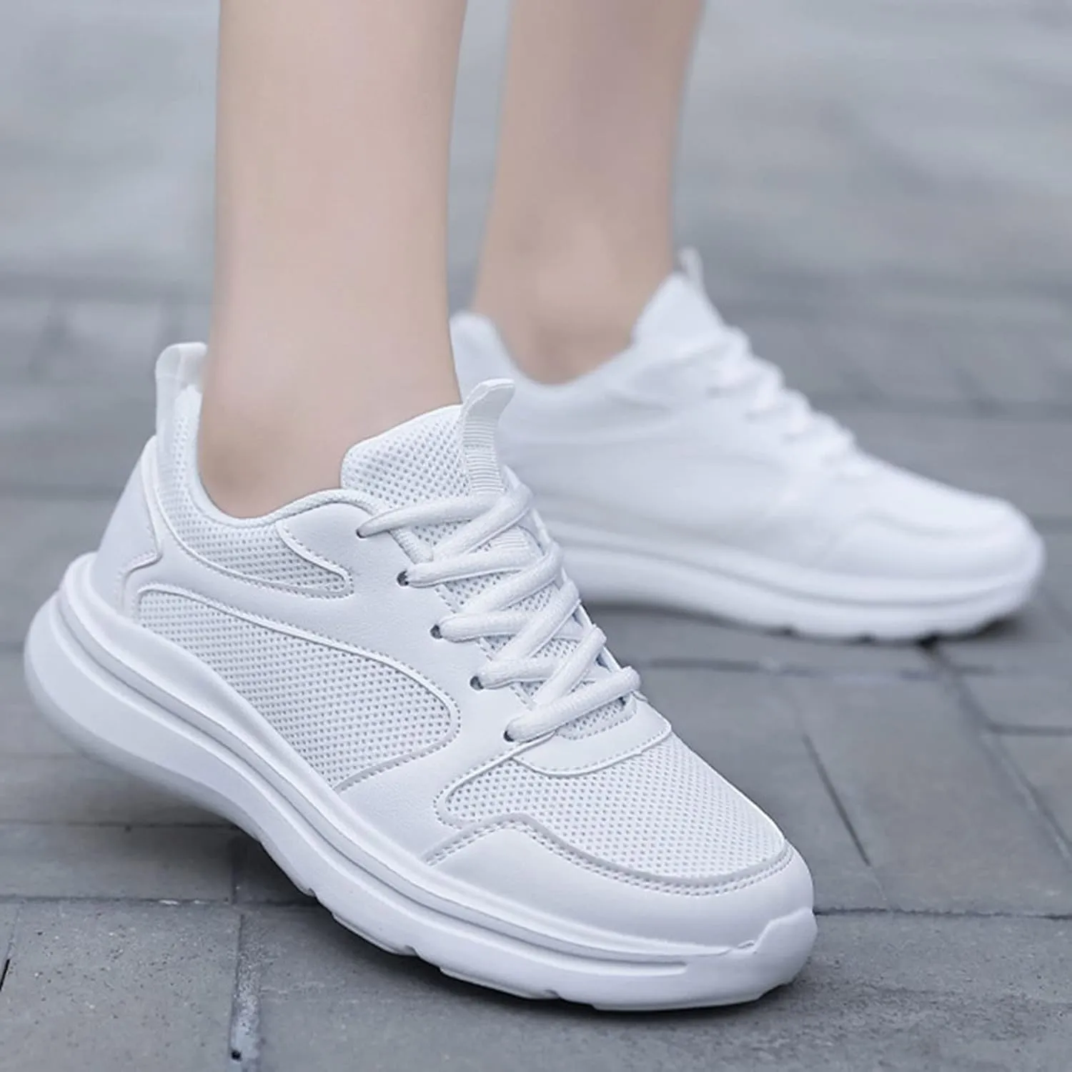 Non Slip Comfortable Fashion Sneakers for Women Lightweight Slip on Walking Running Shoes Jogger Running Shoe