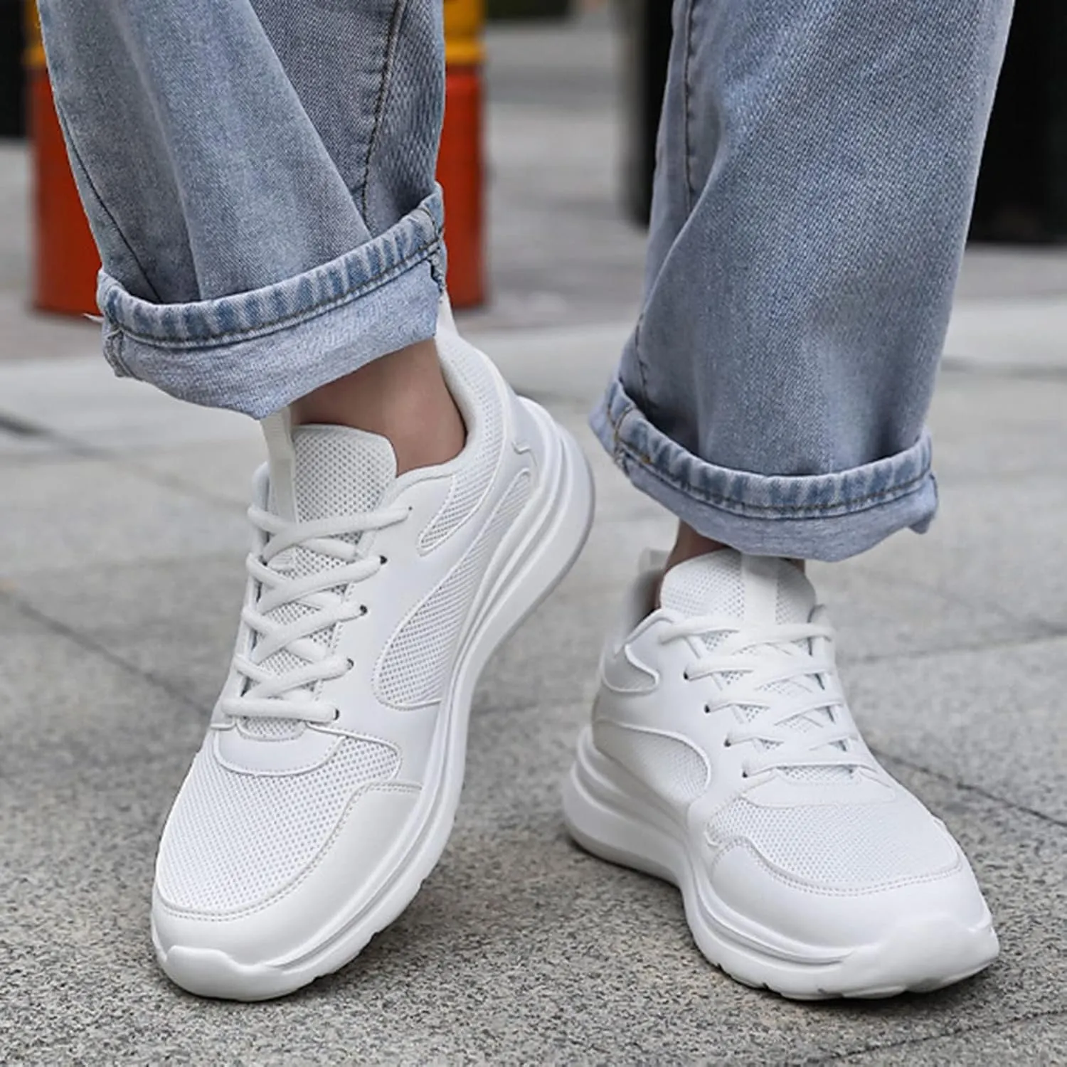 Non Slip Comfortable Fashion Sneakers for Women Lightweight Slip on Walking Running Shoes Jogger Running Shoe