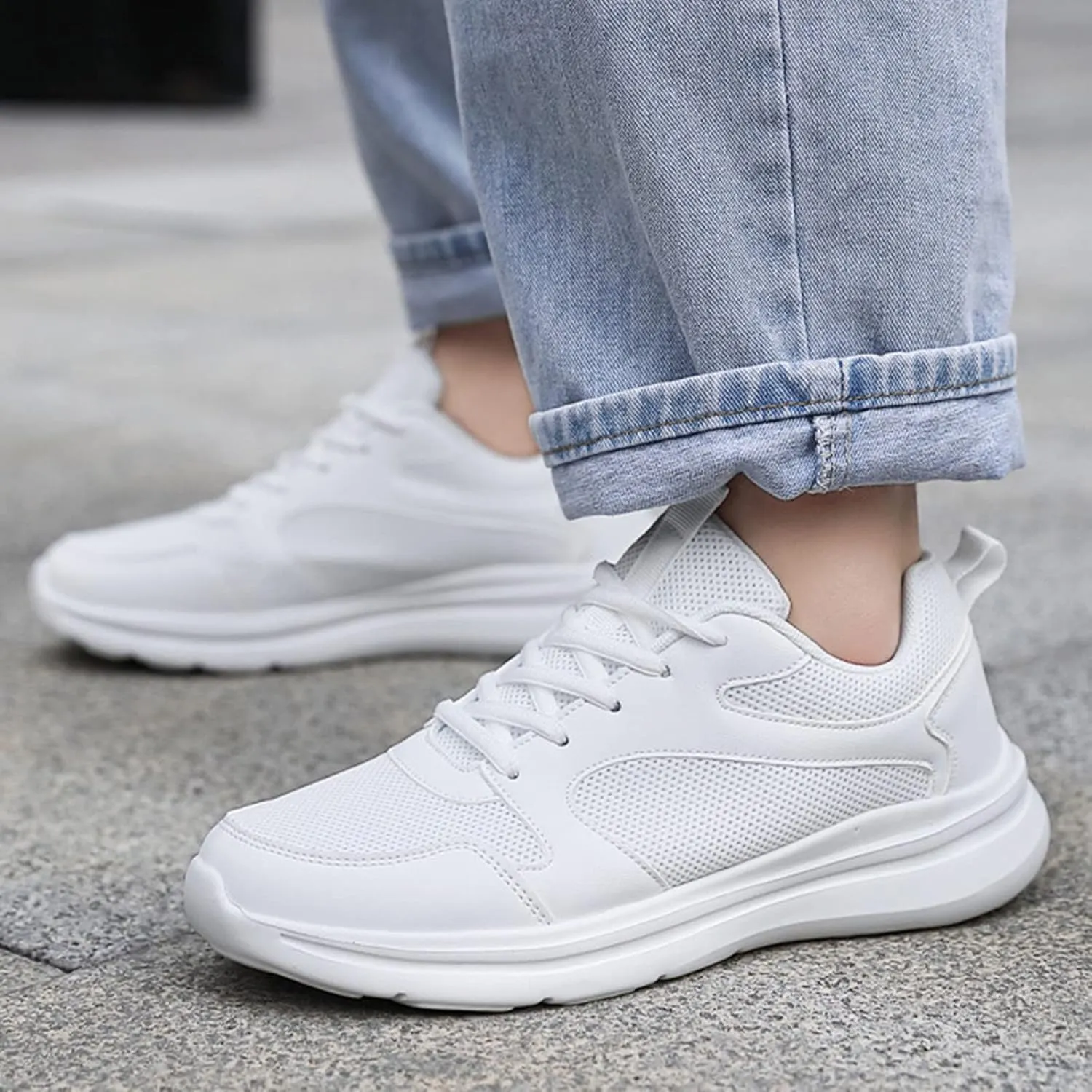 Non Slip Comfortable Fashion Sneakers for Women Lightweight Slip on Walking Running Shoes Jogger Running Shoe