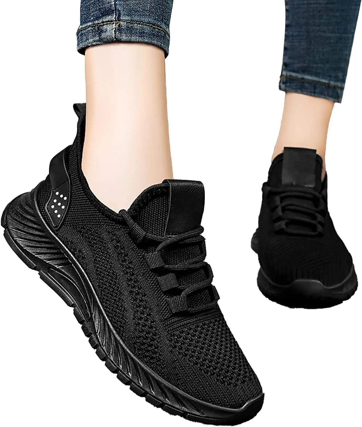 Non Slip Work Shoes Women Walking Sneakers for Women Loafers for Women Casual Round Head Christmas Tennis Shoes for Men Wide Toe Box Trendy Casual
