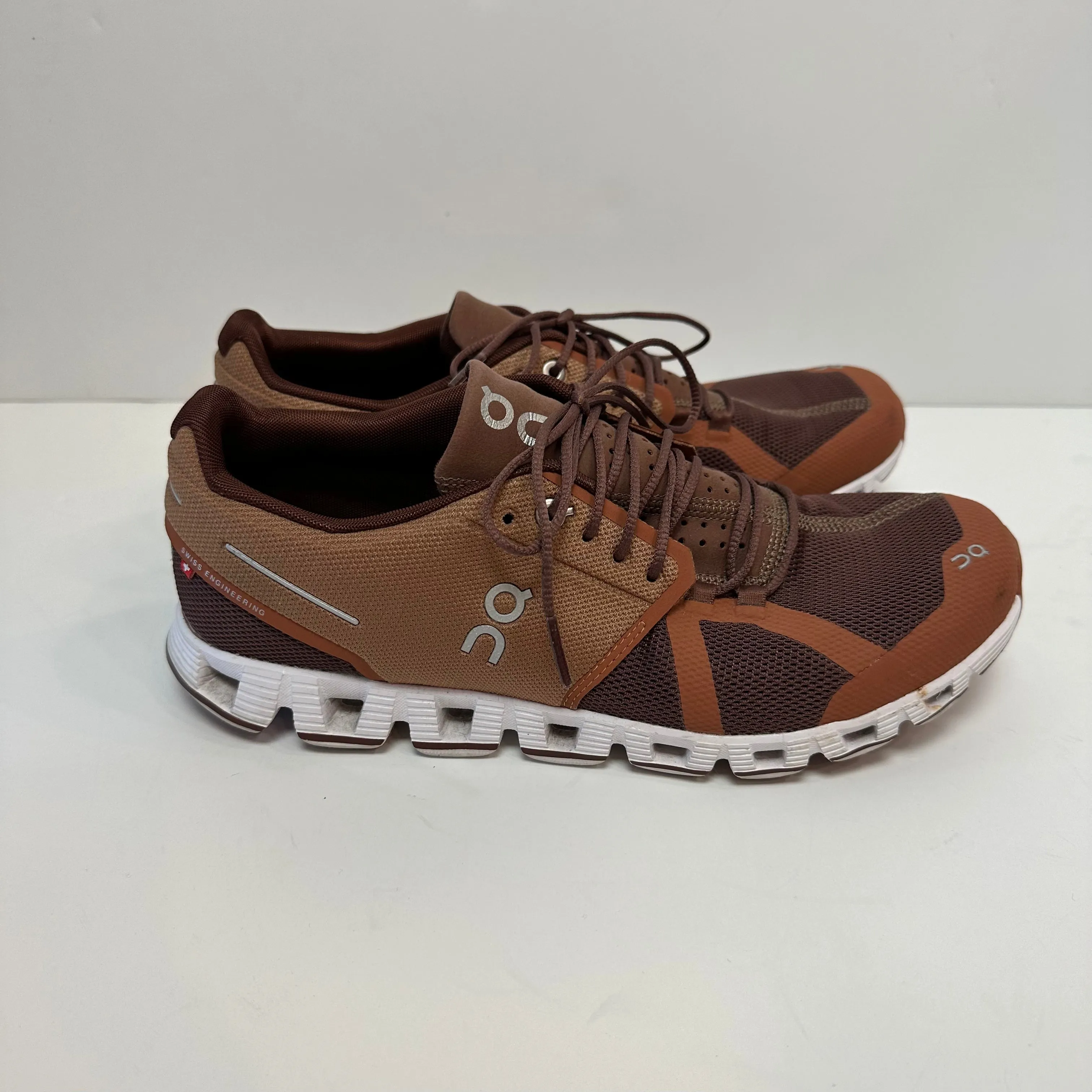 On Running Men's Cloud Sneaker On Clouds Rust Red Orange 9