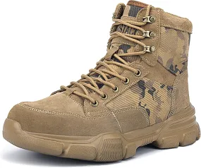 ORISTACO Steel Toe Tactical Boots, Lightweight Camouflage Jungle Construction Work Safety Sneakers ORISTACO Steel Toe Tactical Boots, Lightweight Camouflage Jungle Construction Work Safety Sneakers