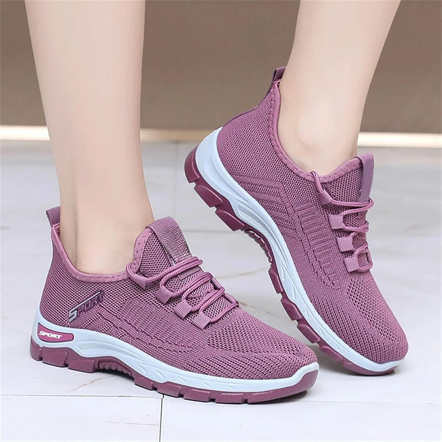 Orthopedic Shoes Slip On Mesh Breathable Wide Toe Box Sneakers Arch Support Non-Slip Walking Sneakers Gym Tennis Athletic Workout Trainer Comfortable Diabetes Shoes