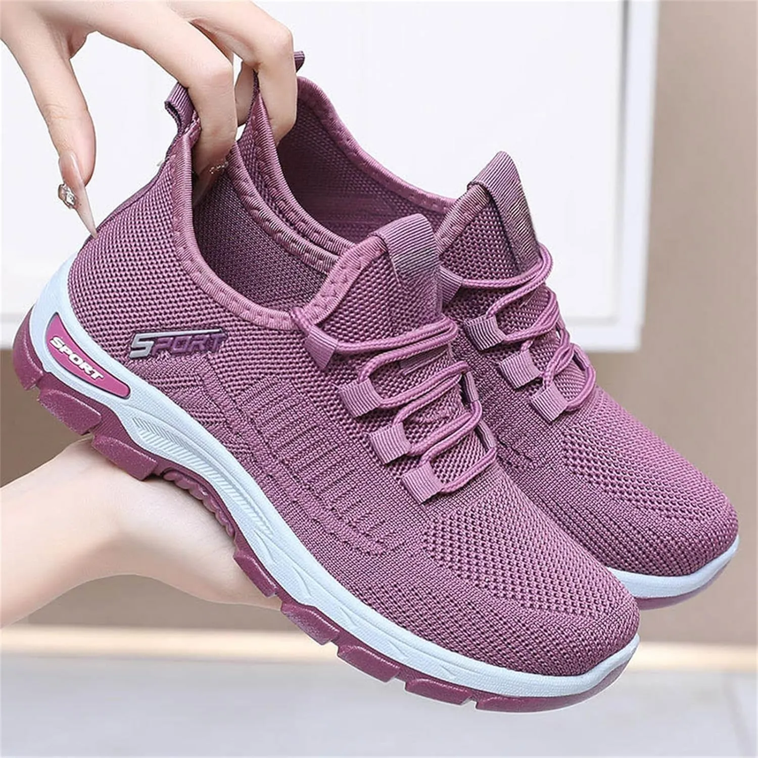 Orthopedic Shoes Slip On Mesh Breathable Wide Toe Box Sneakers Arch Support Non-Slip Walking Sneakers Gym Tennis Athletic Workout Trainer Comfortable Diabetes Shoes