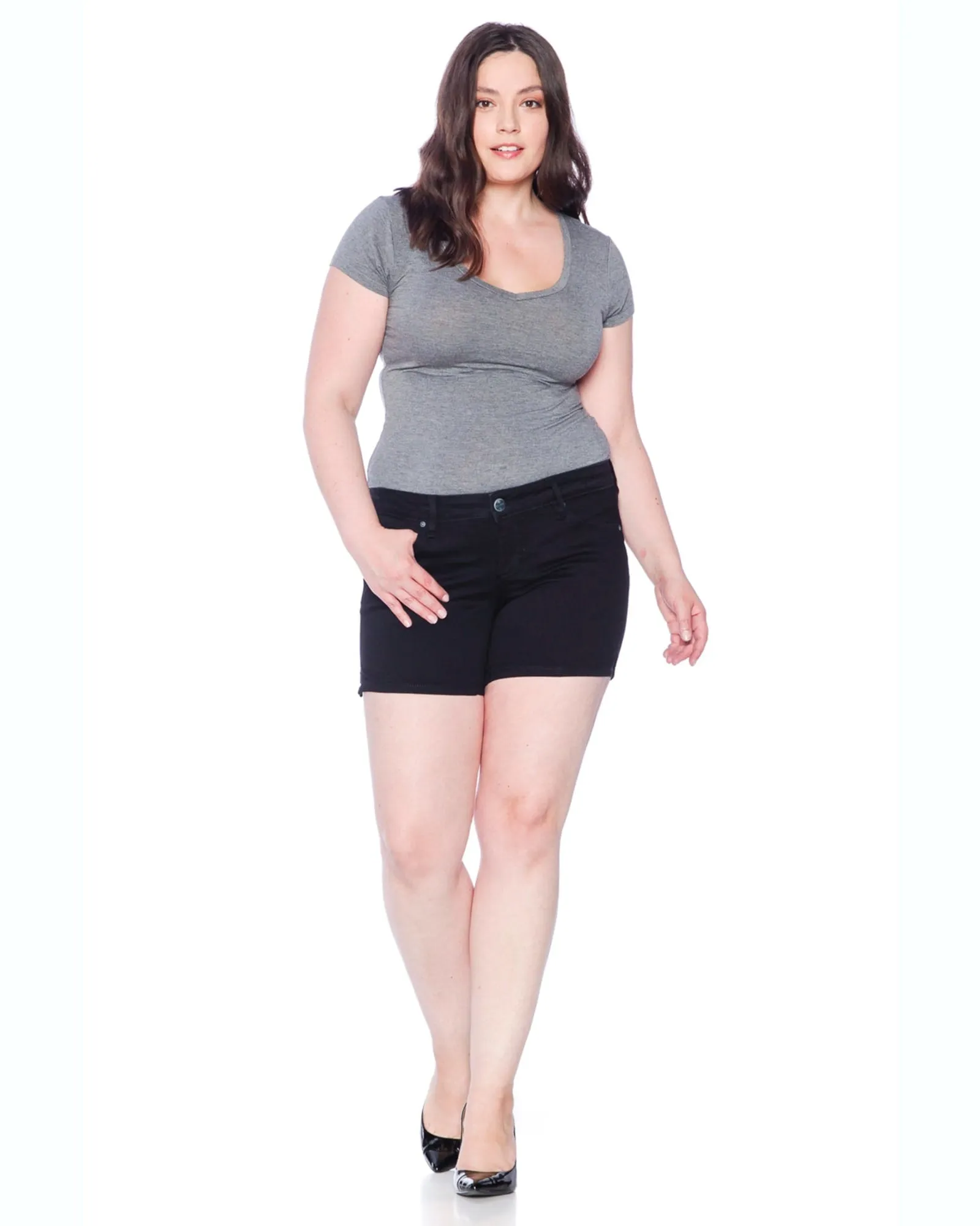 Side Vent Shorts - Black | BLACK