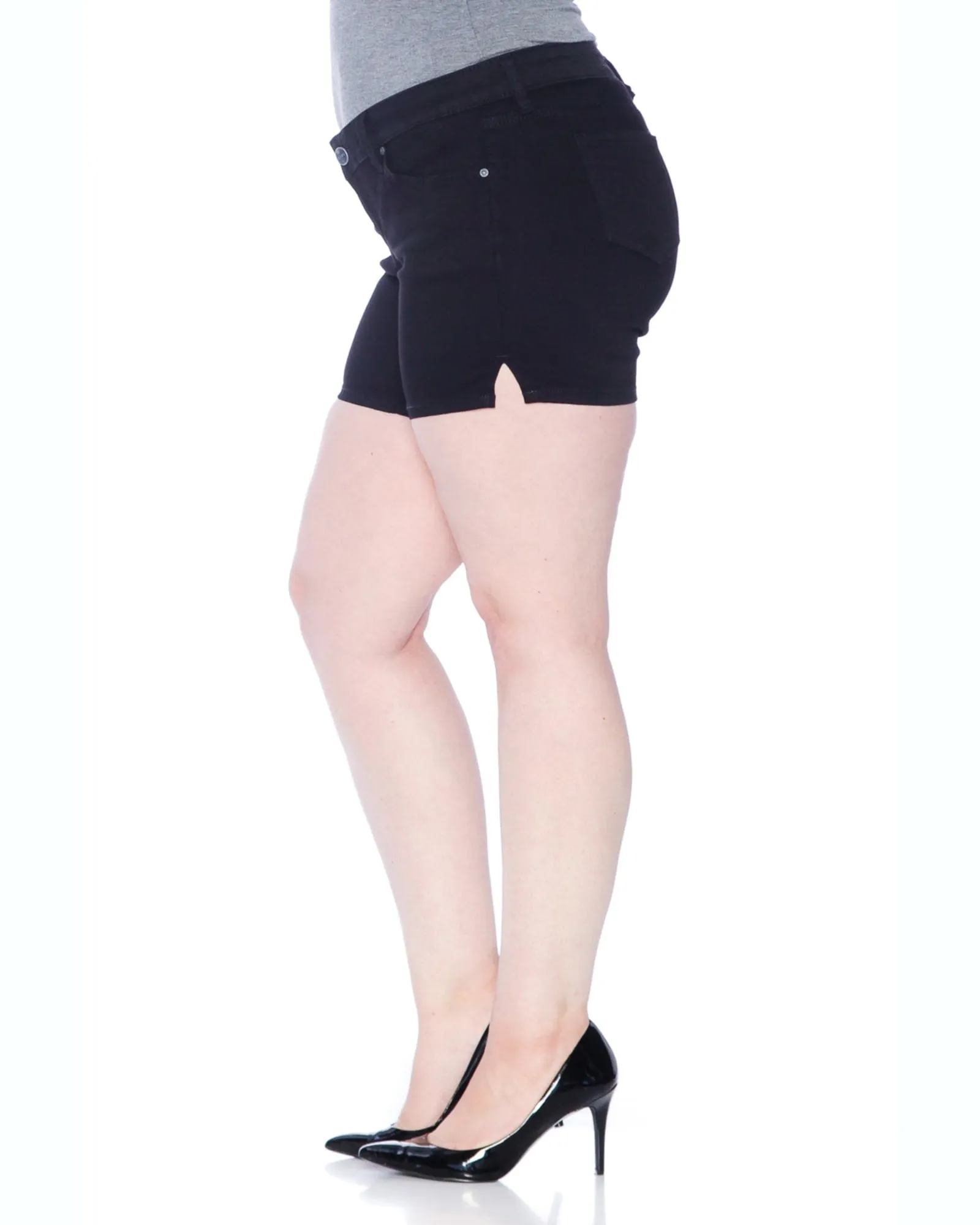 Side Vent Shorts - Black | BLACK