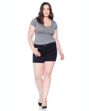 Side Vent Shorts - Black | BLACK