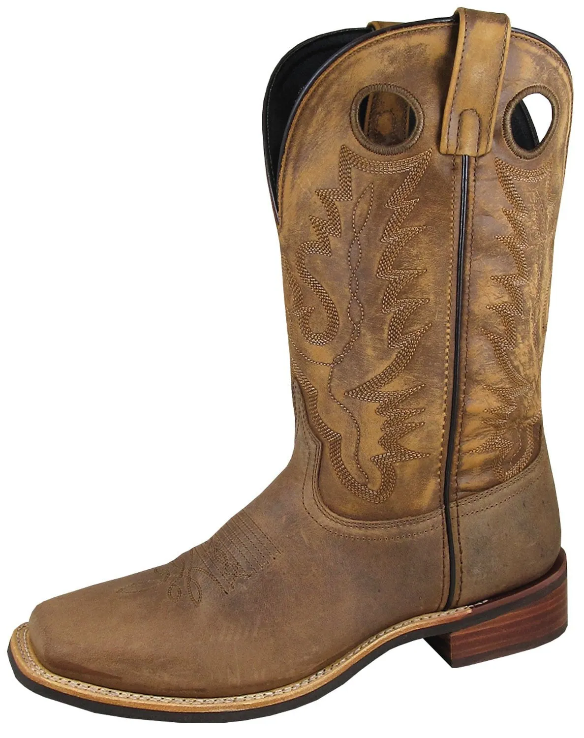 Smoky Mountain Mens Timber Brown Leather Cowboy Boots 10 EE