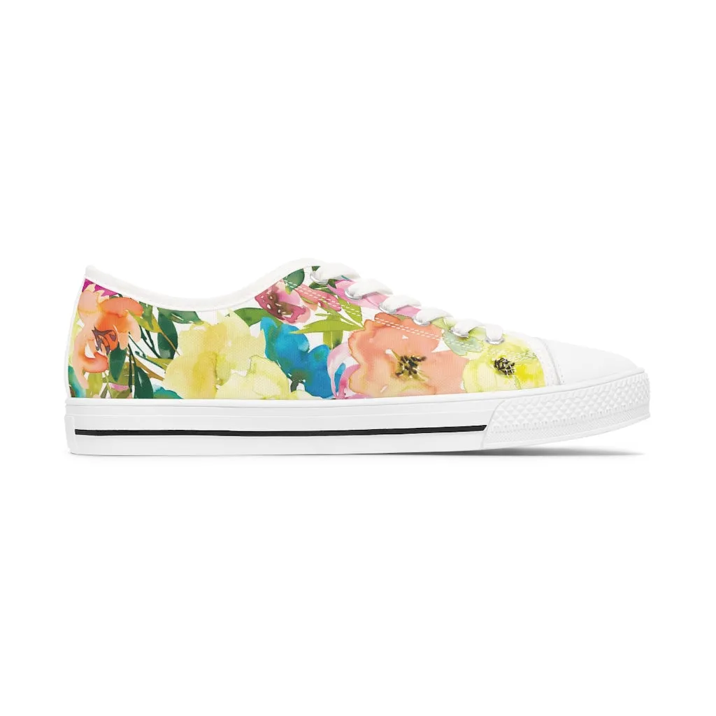 Spring Floral Women's Low Top Sneakers