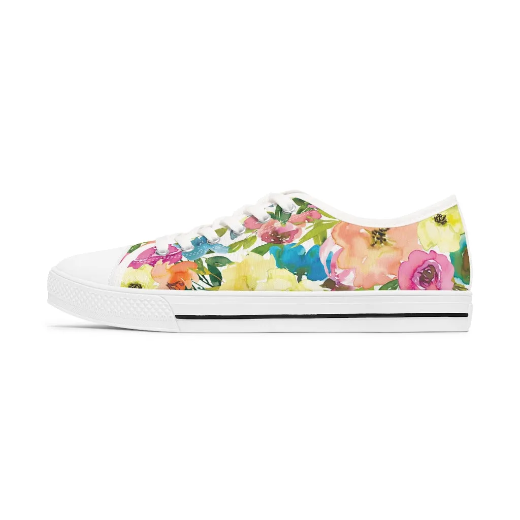 Spring Floral Women's Low Top Sneakers